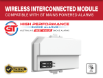 GT High Performance GTRFM Wireless Module enables 240v alarms to communicate wirelessly with other GT alarms